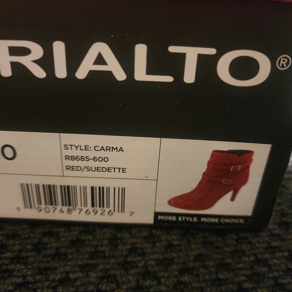 Rialto Women's Red Suedeette Boots